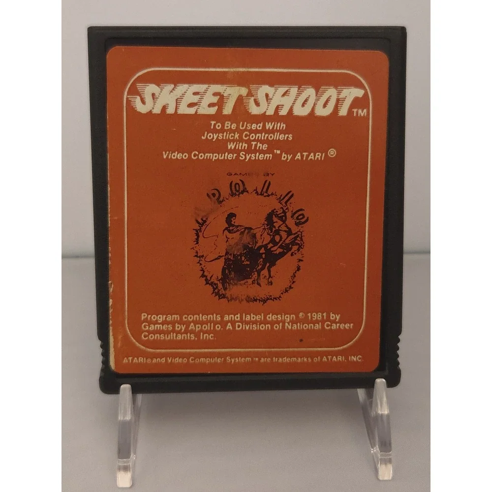 Skeet Shoot - Atari 2600 - OEM Original Game Cartridge - Apollo - Tested